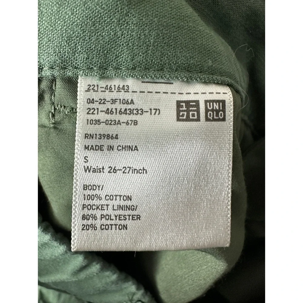 Uniqlo Cargo Pants Women S Green Cotton Utility‎ Gorpcore Streetwear